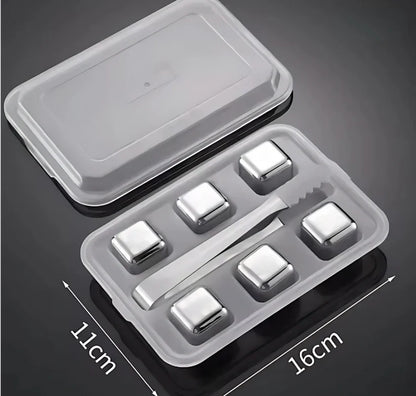 Stainless steel ice cube stones