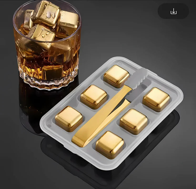 Stainless steel ice cube stones